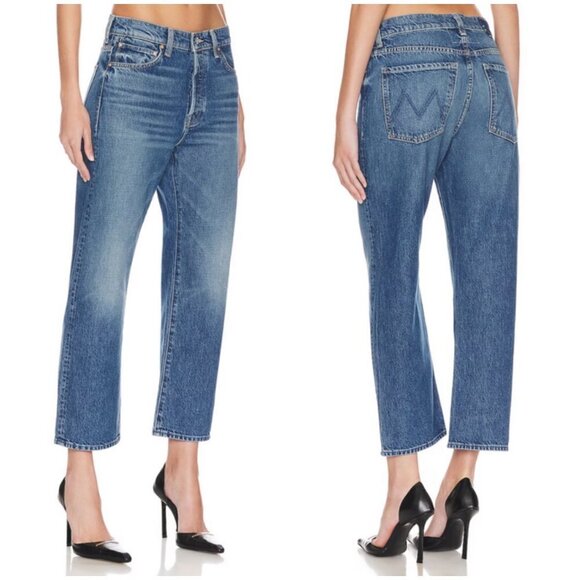 💕MOTHER SUPERIOR💕 The Ditcher Crop Jeans ~ Hit The Ground Running 27 NWOT - Picture 9 of 16